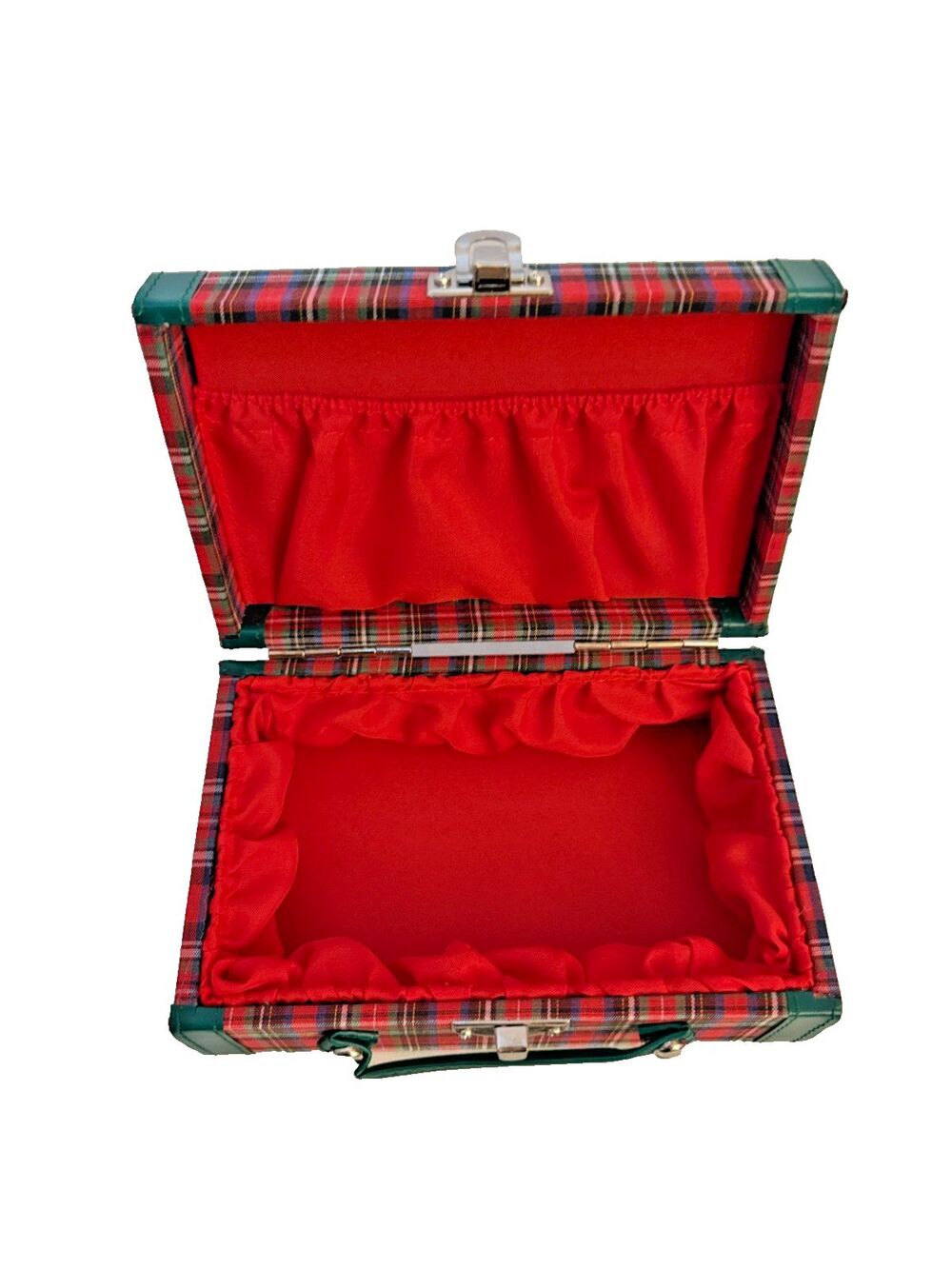 American Girl Doll Molly Plaid Suitcase Brand New Burgundy Box Christmas Gift - Picture 2 of 8